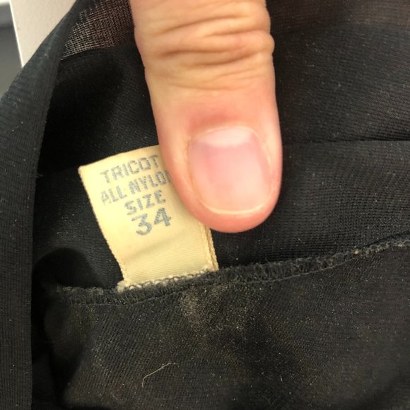 Vintage Black Lace Slip Small/Medium - Picture 6 of 6